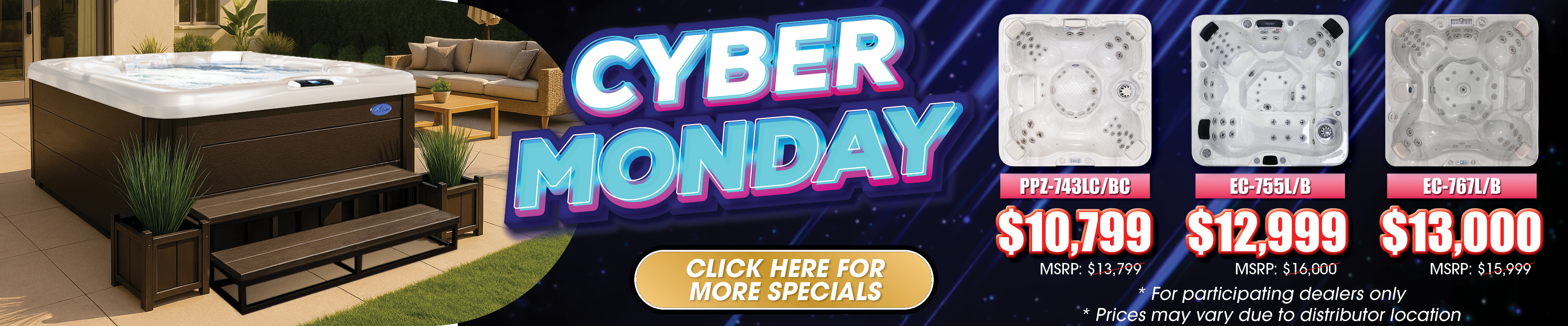 Calspas hot tub being used in a family setting - La Habra