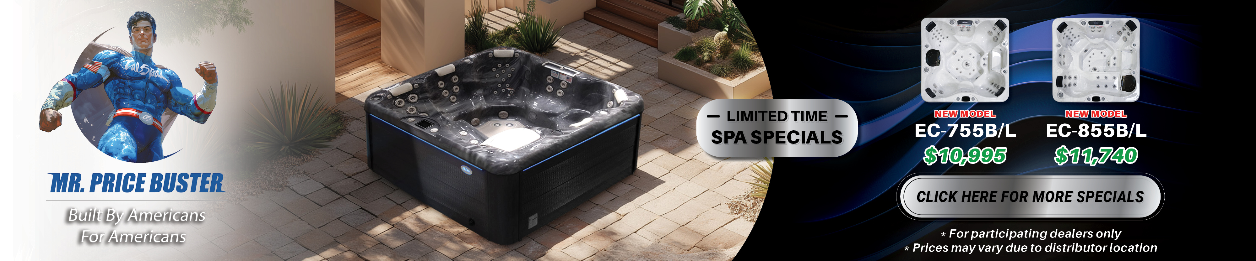 Calspas hot tub being used in a family setting - La Habra